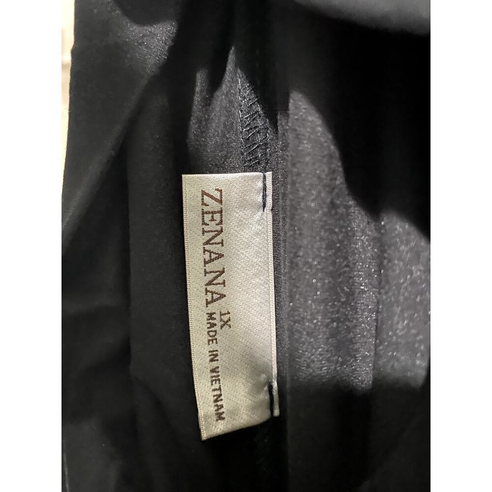 Zenana Black Mock Neck Top & Leggings Set - Sz. 1X - 3X (Boutique) - Picture 4 of 4